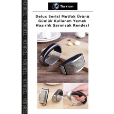 Terrien Delux Serisi Mutfak Ürünü Günlük Kullanım Yemek Hazırlık Sarımsak Rendesi