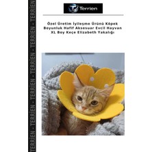 Terrien Özel Üretim Iyileşme Ürünü Köpek Boyunluk Hafif Aksesuar Evcil Hayvan Xl Boy Keçe Elizabeth Yakalığı