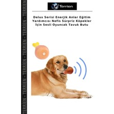 Terrien Delux Serisi Enerjik Anlar Eğitim Yardımcısı Nefis Sürpriz Köpekler Için Sesli Oyuncak Tavuk Butu