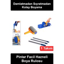 Wonara #boyarulosu Pintar Facil Hazneli Damlatmaz Pratik Boya Rulosu Seti 3 Parça Uzatma Saplı Duvar Tavan Boyama Merdanesi Su Bazlı Badana Fırçası Kolay Temizlenen Depolu Rulo Sistemi Ev Dekorasyon