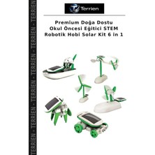 Terrien Premium Doğa Dostu Okul Öncesi Eğitici Stem Robotik Hobi Solar Kit 6 In 1