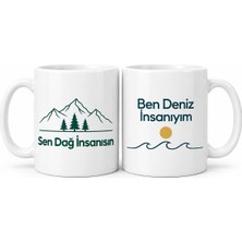 Bşk Virgo Dağ Insanı ve Deniz Insanı 2'li Porselen Kupa Seti - Model 388 BSK2026