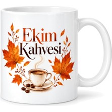Bşk Virgo Ekim Kahvesi Tasarımlı Porselen Kupa - Model 350 BSK2026