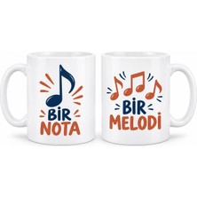 Bşk Virgo Bir Nota Bir Melodi 2'li Porselen Kupa Seti - Model 315 BSK2026