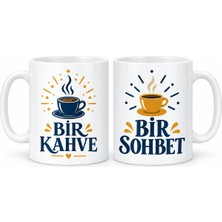 Bşk Virgo Bir Kahve Bir Sohbet 2'li Porselen Kupa Seti - Model 311 BSK2026