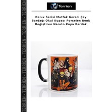 Terrien Delux Serisi Mutfak Gereci Çay Bardağı Okul Kupası Porselen Renk Değiştiren Naruto Kupa Bardak