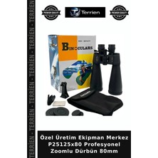 Terrien Özel Üretim Ekipman Merkez P25125X80 Profesyonel Zoomlu Dürbün 80MM