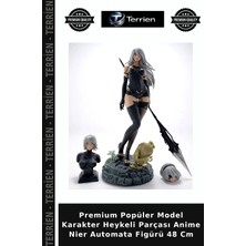 Terrien Premium Popüler Model Karakter Heykeli Parçası Anime Nier Automata Figürü 48 cm