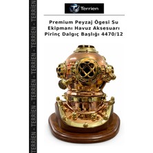 Terrien Premium Peyzaj Ögesi Su Ekipmanı Havuz Aksesuarı Pirinç Dalgıç Başlığı 4470/12