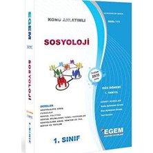 TeknoKapsül 1. Sınıf 1. Yarıyıl Sosyoloji Konu Anlatımlı Soru Bankası - Güz Dönemi Kod: 111