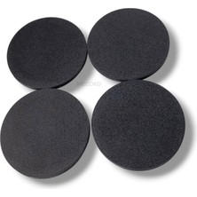 MOZOKO 4'lü Set 75 mm Dış Çap 70 mm İç Çap Siyah Logosuz Jant Göbeği Kapağı