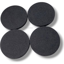 MOZOKO 4'lü Set 58 mm Dış Çap 55 mm İç Çap Siyah Logosuz Jant Göbeği Kapağı