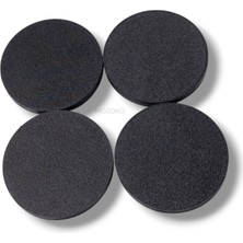 MOZOKO 4'lü Set 56 mm Dış Çap 52 mm İç Çap Siyah Logosuz Jant Göbeği Kapağı