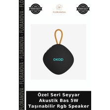 Floranova Özel Seri Seyyar Akustik Bas 5W Taşınabilir Rgb Speaker