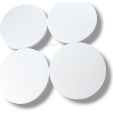 MOZOKO 4'lü Set 75 mm Dış Çap 70 mm İç Çap Beyaz Logosuz Jant Göbeği Kapağı