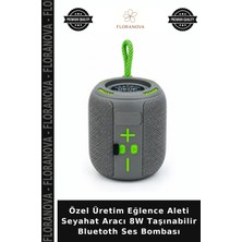 Floranova Özel Üretim Eğlence Aleti Seyahat Aracı 8W Taşınabilir Bluetoth Ses Bombası