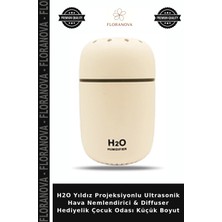 Floranova H2O Yıldız Projeksiyonlu Ultrasonik Hava Nemlendirici & Diffuser Hediyelik Çocuk Odası Küçük Boyut