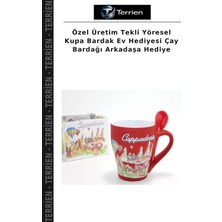 Terrien Özel Üretim Tekli Yöresel Kupa Bardak Ev Hediyesi Çay Bardağı Arkadaşa Hediye