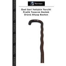 Terrien Özel Seri Yetişkin Tercihi Pratik Tasarım Destek Ürünü Ahşap Baston