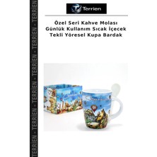 Terrien Özel Seri Kahve Molası Günlük Kullanım Sıcak Içecek Tekli Yöresel Kupa Bardak