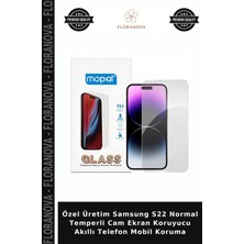 Floranova Özel Üretim Samsung S22 Normal Temperli Cam Ekran Koruyucu Akıllı Telefon Mobil Koruma