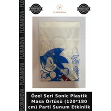 Floranova Özel Seri Sonic Plastik Masa Örtüsü (120*180 Cm) Parti Sunum Etkinlik