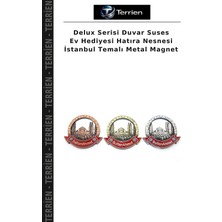 Terrien Delux Serisi Duvar Suses Ev Hediyesi Hatıra Nesnesi Istanbul Temalı Metal Magnet