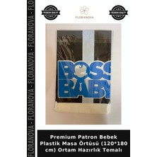 Floranova Premium Patron Bebek Plastik Masa Örtüsü (120*180 Cm) Ortam Hazırlık Temalı