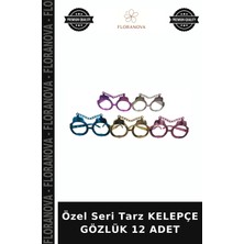 Floranova Özel Seri Tarz Kelepçe Gözlük 12 Adet