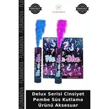 Floranova Delux Serisi Cinsiyet Pembe Süs Kutlama Ürünü Aksesuar