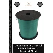 Floranova Delux Serisi Su Yeşili Rafya Dekoratif Örgü Ipi El Işi