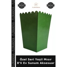 Floranova Özel Seri Yeşil Mısır 8’li Ev Sunum Aksesuar