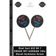Floranova Özel Seri Kız Mı ? Erkek Mi? Kürdan 10LU Davet Açıklama Ikram