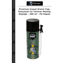 Terrien Premium Inşaat Ürünü Yapı Kimyasalı Isı Yalıtımı Montaj Köpüğü - 300 ml - Pu Köpük