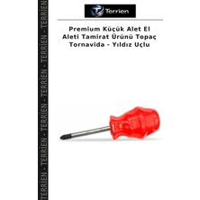 Terrien Premium Küçük Alet El Aleti Tamirat Ürünü Topaç Tornavida - Yıldız Uçlu