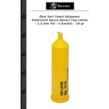 Terrien Özel Seri Tamir Ekipmanı Elektronik Devre Gereci Tüp Lehim - 1.2 mm Tel - 5 Kanallı - 10 gr