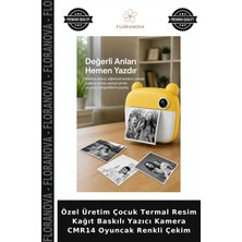 Floranova Özel Üretim Çocuk Termal Resim Kağıt Baskılı Yazıcı Kamera CMR14 Oyuncak Renkli Çekim