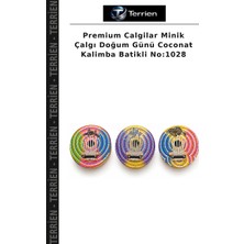 Terrien Premium Calgilar Minik Çalgı Doğum Günü Coconat Kalimba Batikli NO:1028