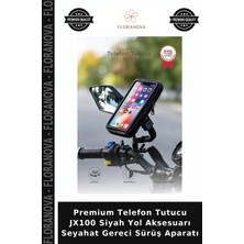 Floranova Premium Telefon Tutucu JX100 Siyah Yol Aksesuarı Seyahat Gereci Sürüş Aparatı