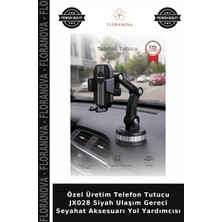Floranova Özel Üretim Telefon Tutucu JX028 Siyah Ulaşım Gereci Seyahat Aksesuarı Yol Yardımcısı