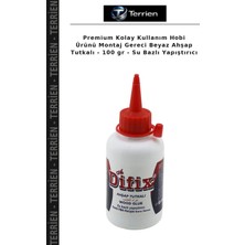 Terrien Premium Kolay Kullanım Hobi Ürünü Montaj Gereci Beyaz Ahşap Tutkalı - 100 gr - Su Bazlı Yapıştırıcı