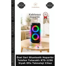 Floranova Özel Seri Bluetooth Hoparlör Telefon Tutacaklı KTS-1296 Siyah Ofis Teknoloji Cihaz