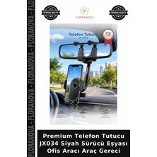 Floranova Premium Telefon Tutucu JX034 Siyah Sürücü Eşyası Ofis Aracı Araç Gereci