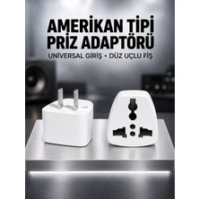 Avrupa Seyahat Güç Adaptörü Dönüştürücü Elektrik Prizi Universal Girişli Ingiltere Amerikan Japon Çin Tipi Prizlere Uyumlu Seyahat Priz Dönüştürücü Adaptör
