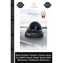 Floranova Özel Üretim Telefon Tutucu Araç Içi JX059 Siyah Mobil Stand Ofis Aksesuarı Hediyelik Aksesuar