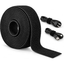 Vionna Orret Home 1 Metre Kablo Düzenleyici Cırt Cırt Bant 2 cm Kesilebilir Kablo Toplayıcı Sabitleyici Organizer Tekrar Kullanılabilir Kablo Bağı (1 Metre)