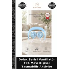 Floranova Delux Serisi Vantilatör F04 Mavi Kişisel Taşınabilir Aktivite