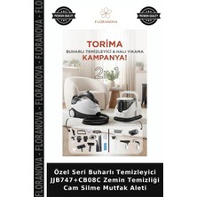 Floranova Özel Seri Buharlı Temizleyici JJB747+CB08C Zemin Temizliği Cam Silme Mutfak Aleti