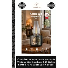 Floranova Özel Üretim Bluetooth Hoparlör Vintage Gaz Lambası D53 Dekor Lamba Parti Aleti Salon Eşyası