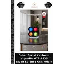 Floranova Delux Serisi Kablosuz Hoparlör GTS-1835 Siyah Eğlence Ofis Müzik